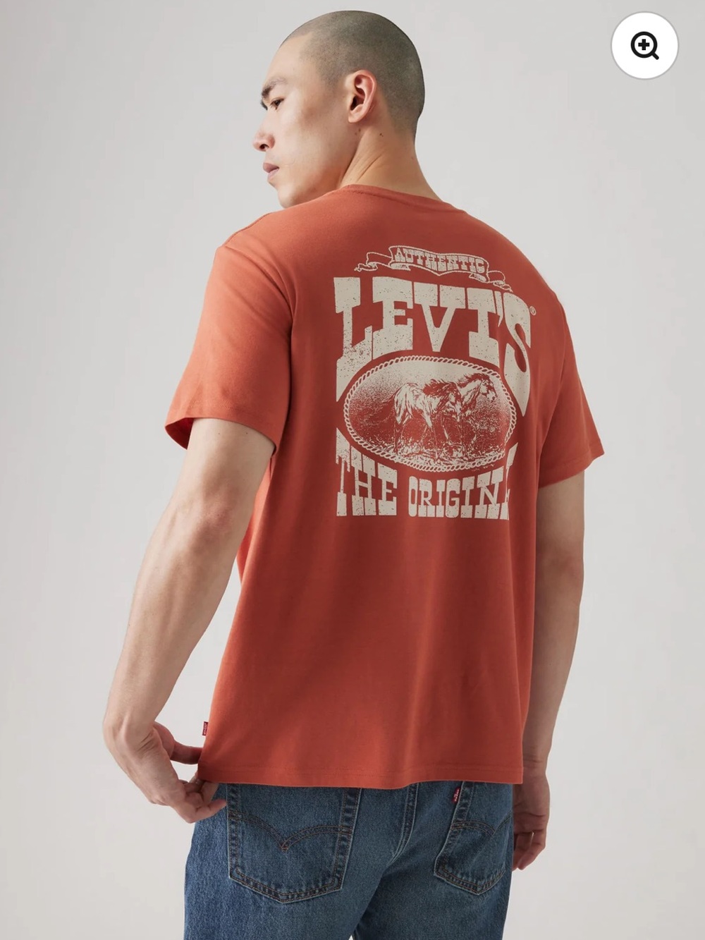 Levi's Men's Rust Graphic Logo Tee size small